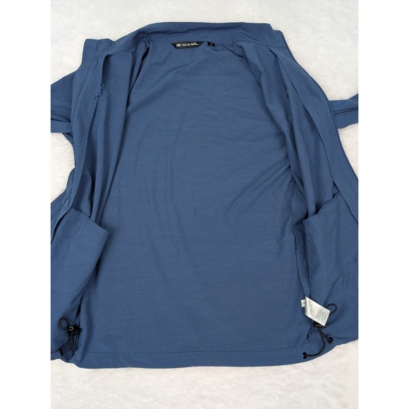 Travis Mathew Jacket Men's S Full Zip Performance‎ Blue Drawstring Waist *Logo - Picture 9 of 14